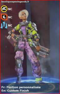 skin pour rampart: Finition personnalisée en français ou Custom Finish en anglais , du jeu apex legends