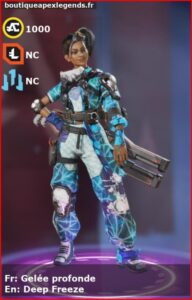 skin pour rampart: Gelée profonde en français ou Deep Freeze en anglais , du jeu apex legends