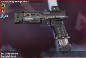 Skin Commun Crépuscule en français ou Midnight en anglais pour l'arme RE-45 du jeu vidéo apex legends