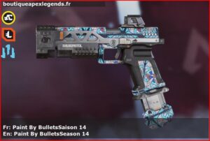 Skin Rare Paint By Bullets en français ou Paint By Bullets en anglais pour l'arme RE-45 du jeu vidéo apex legends