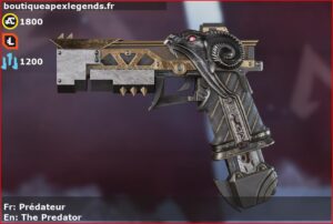 Skin Légendaire Prédateur en français ou The Predator en anglais pour l'arme RE-45 du jeu vidéo apex legends