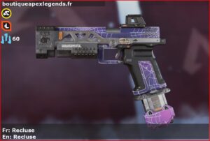 Skin Rare Recluse en français ou Recluse en anglais pour l'arme RE-45 du jeu vidéo apex legends