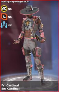 skin pour seer: Cardinal en français ou Cardinal en anglais , du jeu apex legends