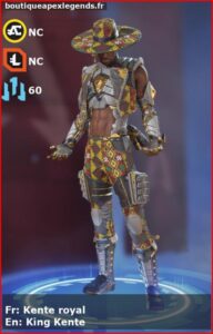 skin pour seer: Kente royal en français ou King Kente en anglais , du jeu apex legends