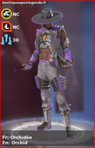 skin pour seer: Orchidée en français ou Orchid en anglais , du jeu apex legends