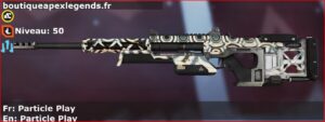 Skin Rare Particle Play en français ou Particle Play en anglais pour l'arme Sentinel du jeu vidéo apex legends