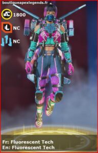 skin pour valkyrie: Fluorescent Tech en français ou Fluorescent Tech en anglais , du jeu apex legends