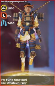 skin pour valkyrie: Furie Omatsuri en français ou Omatsuri Fury en anglais , du jeu apex legends