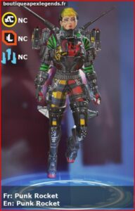 skin pour valkyrie: Punk Rocket en français ou Punk Rocket en anglais , du jeu apex legends