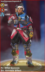 skin pour vantage: Effet Genesis en français ou Genesis Effect en anglais , du jeu apex legends