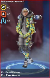 skin pour wattson: Exo-Weave en français ou Exo-Weave en anglais , du jeu apex legends