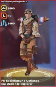 skin pour wattson: Explorateur d'Outlands en français ou Outlands Explorer en anglais , du jeu apex legends