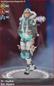 skin pour wattson: Hydro en français ou Hydro en anglais , du jeu apex legends