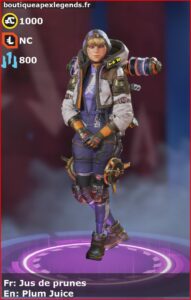 skin pour wattson: Jus de prunes en français ou Plum Juice en anglais , du jeu apex legends