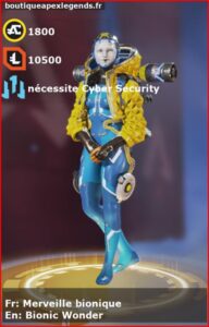 skin pour wattson: Merveille bionique en français ou Bionic Wonder en anglais , du jeu apex legends