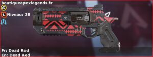 Skin Rare Dead Red en français ou Dead Red en anglais pour l'arme Wingman du jeu vidéo apex legends