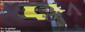 Skin Commun La guêpe en français ou Yellowjacket en anglais pour l'arme Wingman du jeu vidéo apex legends