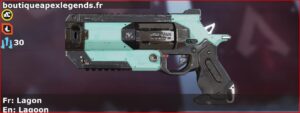 Skin Commun Lagon en français ou Lagoon en anglais pour l'arme Wingman du jeu vidéo apex legends