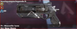 Skin Rare Nouvelle lune en français ou New Moon en anglais pour l'arme Wingman du jeu vidéo apex legends