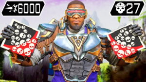 gameplay newcastle saison 17 d'apex legends par Supernoob exe 27 kills et 6000 dégats