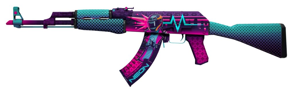 CS2 skin AK-47 neon rider