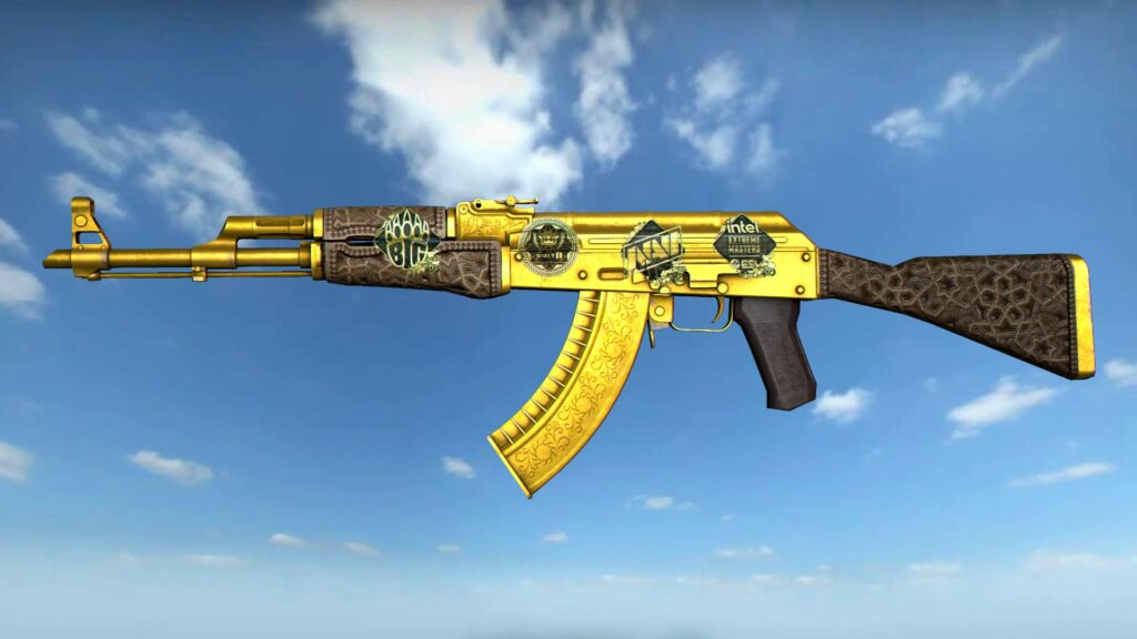 AK-47 Arabesque Dorée (Souvenir) - 1 500 $ - 6 500 $ skins les plus chers de CS2 et CSGO