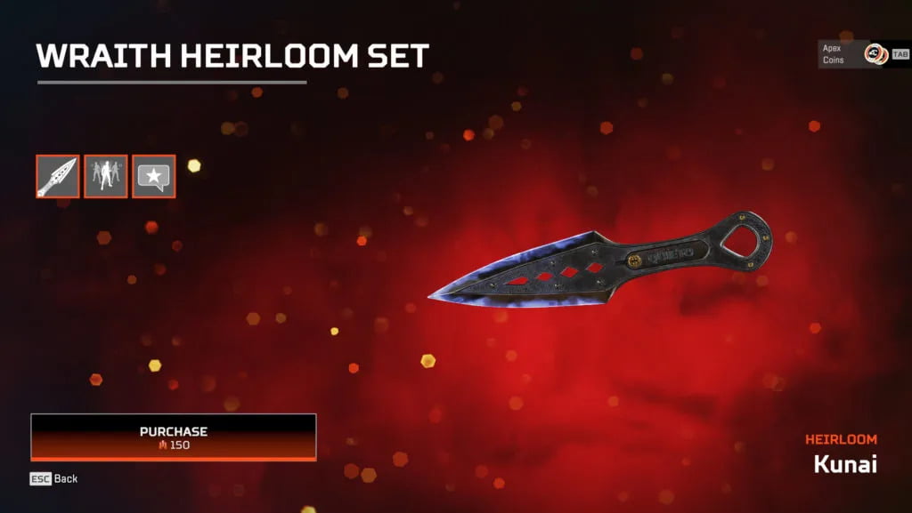 Heirloom Wraith – Kunai