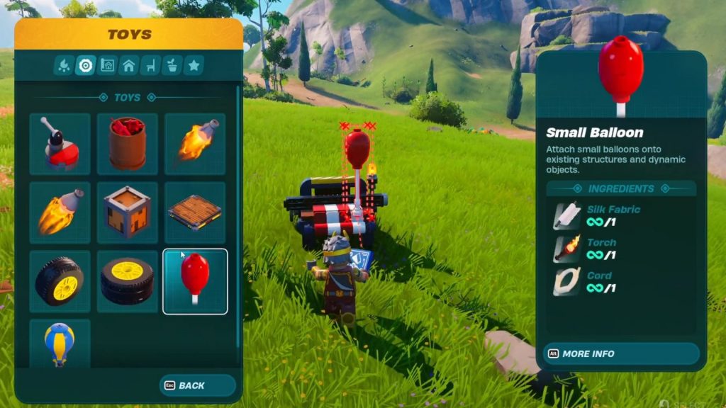 Débloquer la recette des ballons dans LEGO Fortnite