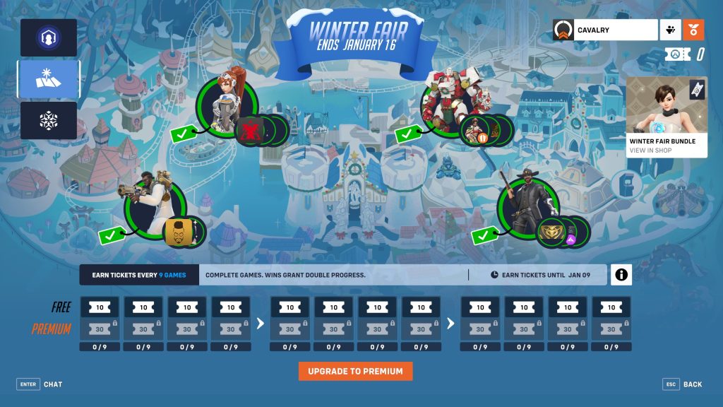 passe de combat overwatch 2 evenement d'hiver