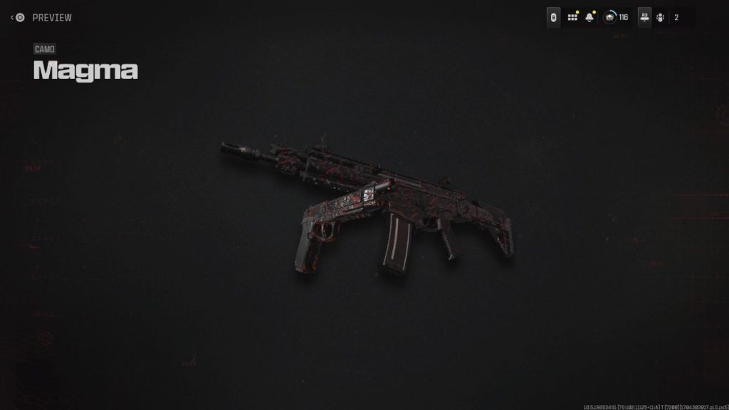 Camouflage Magma dans MW3