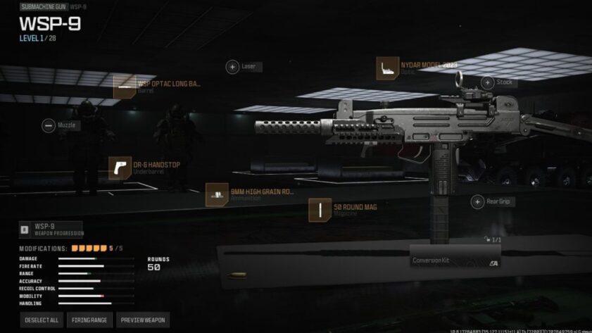 La meilleure classe WSP-9 dans Warzone