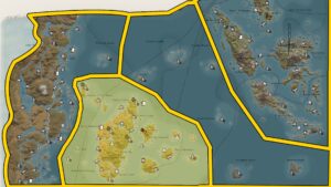 Île rouge Skull and Bones - Informations sur la région de l'Île Rouge et Points d'Intérêt