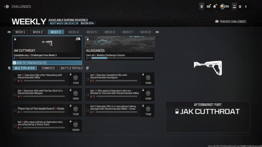 Comment obtenir le JAK Cutthroat dans MW3 et Warzone