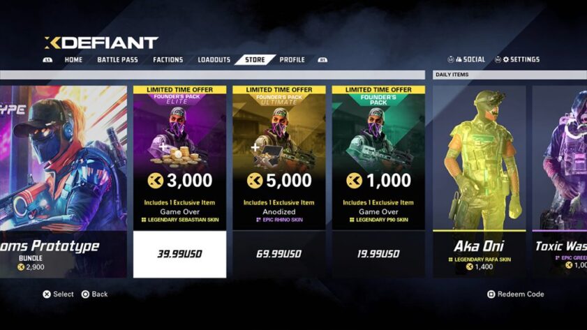 Comment acheter les Packs Fondateur de XDefiant