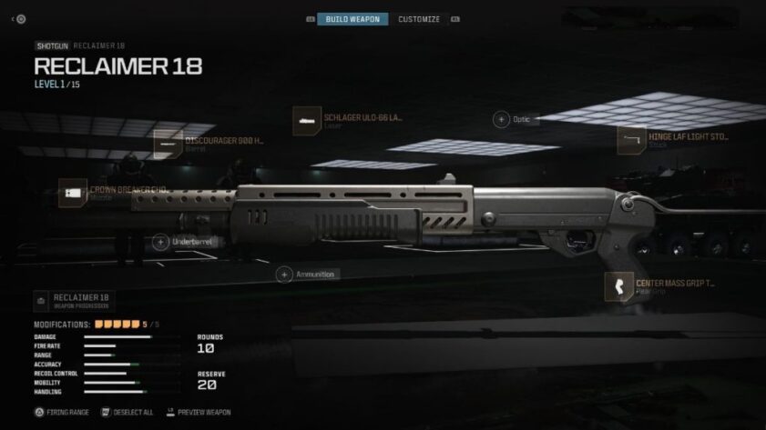 Meilleurs accessoires pour le Reclaimer 18 dans MW3