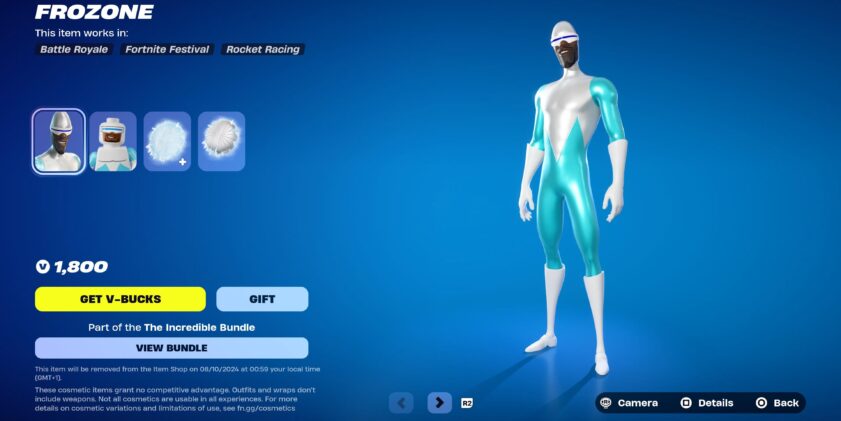 Skin Frozone Fortnite x Les Indestructibles