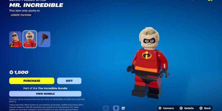 Skin Monsieur Indestructible lego Fortnite x Les Indestructibles