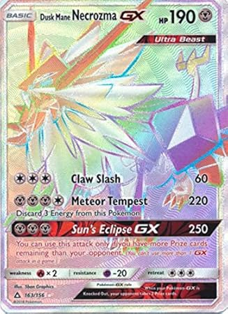 carte Pokemon Necrozma GX arc-en-ciel