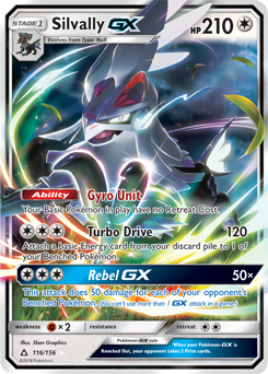 carte pokemon silvally GX